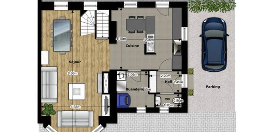 Maison 3 chambres avec jardin – Mont-Saint-Guibert / Hevillers